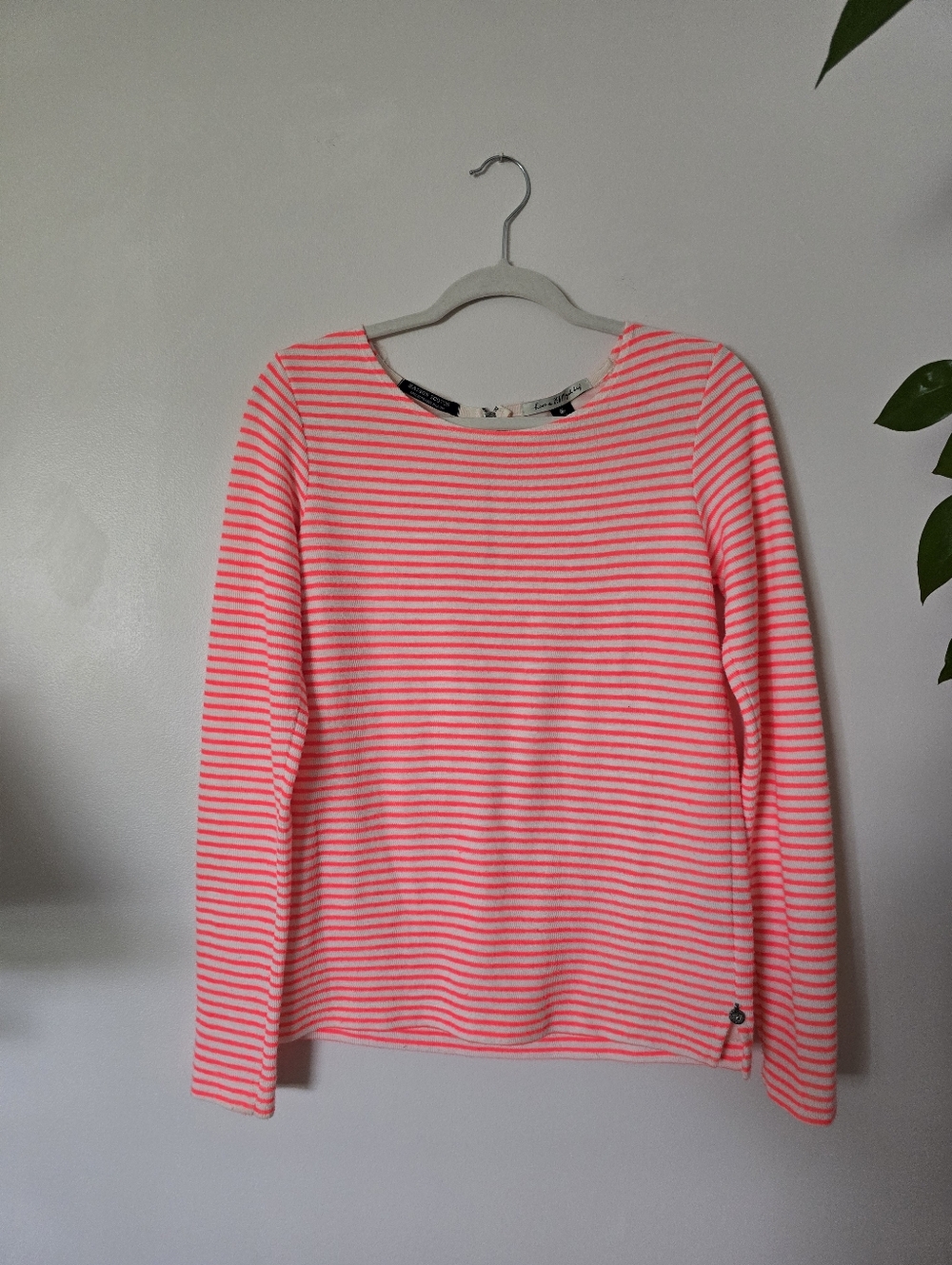 Maison Scotch Scotch & Soda Petite Womens Striped Knit Lonh Sleeve Top (Small)